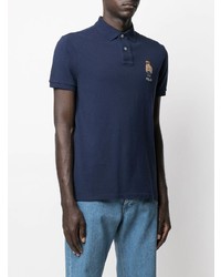 Polo brodé bleu marine Polo Ralph Lauren