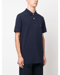 Polo brodé bleu marine Tommy Hilfiger