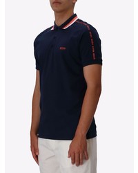 Polo brodé bleu marine BOSS