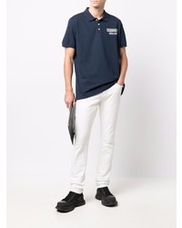 Polo brodé bleu marine DSQUARED2