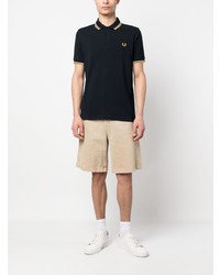 Polo brodé bleu marine Fred Perry