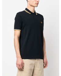 Polo brodé bleu marine Fred Perry