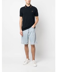 Polo brodé bleu marine Fred Perry