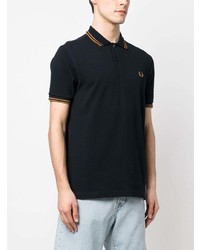 Polo brodé bleu marine Fred Perry