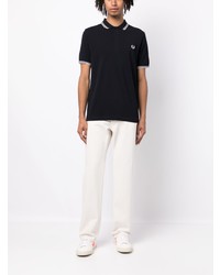 Polo brodé bleu marine Fred Perry