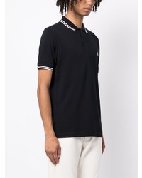 Polo brodé bleu marine Fred Perry