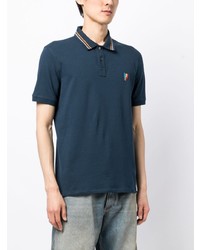 Polo brodé bleu marine PS Paul Smith