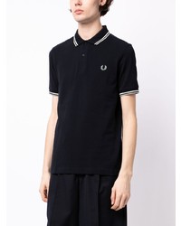 Polo brodé bleu marine Fred Perry