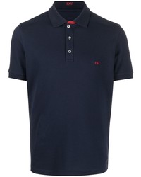 Polo brodé bleu marine Fay