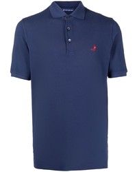 Polo brodé bleu marine Fedeli