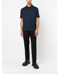 Polo brodé bleu marine Ferragamo