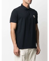 Polo brodé bleu marine Karl Lagerfeld