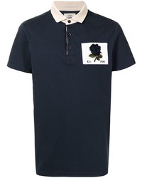 Polo brodé bleu marine Kent & Curwen