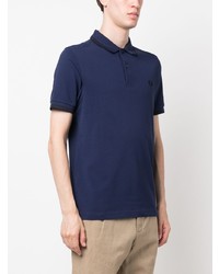 Polo brodé bleu marine Fred Perry