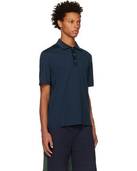 Polo brodé bleu marine Ferragamo