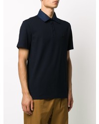 Polo brodé bleu marine Lanvin