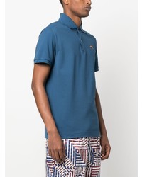 Polo brodé bleu Etro