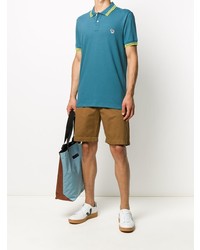 Polo brodé bleu PS Paul Smith