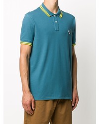 Polo brodé bleu PS Paul Smith