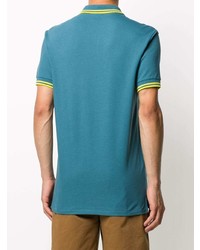 Polo brodé bleu PS Paul Smith