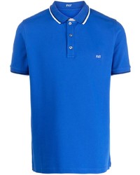 Polo brodé bleu Fay