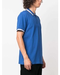 Polo brodé bleu BOSS