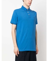 Polo brodé bleu Hackett