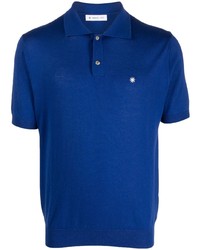 Polo brodé bleu Manuel Ritz