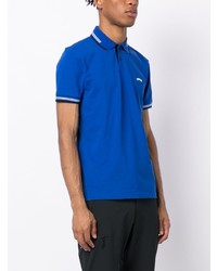 Polo brodé bleu BOSS