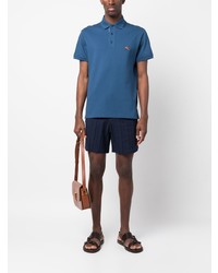 Polo brodé bleu Etro