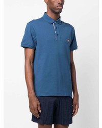 Polo brodé bleu Etro