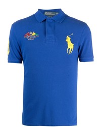 Polo brodé bleu Polo Ralph Lauren