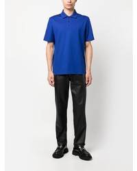 Polo brodé bleu Ferragamo