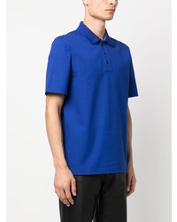 Polo brodé bleu Ferragamo