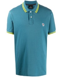 Polo brodé bleu PS Paul Smith