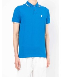 Polo brodé bleu Save The Duck