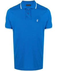 Polo brodé bleu Save The Duck