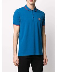 Polo brodé bleu Kenzo