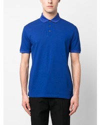 Polo brodé bleu Emporio Armani