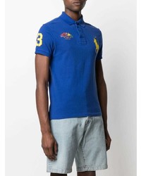 Polo brodé bleu Polo Ralph Lauren