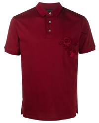 Polo brodé bordeaux Emporio Armani