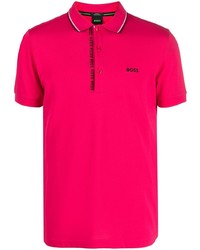 Polo brodé fuchsia BOSS