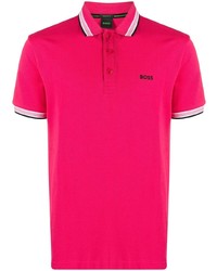 Polo brodé fuchsia BOSS