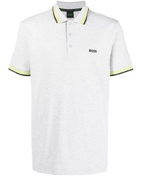 Polo brodé gris BOSS