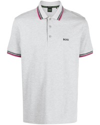 Polo brodé gris BOSS