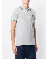 Polo brodé gris Kenzo