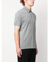 Polo brodé gris Etro