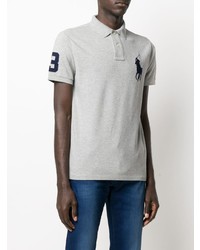 Polo brodé gris Polo Ralph Lauren