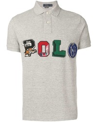 Polo brodé gris Polo Ralph Lauren