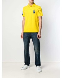 Polo brodé jaune Polo Ralph Lauren